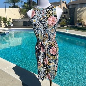 LOFT simple, floral tank-top dress | Size SP